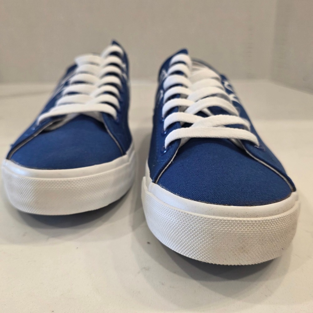 Kansas City Royals MLB Canvas Sneakers Blue KC Logo Men's 8 Women's 9.5 Row One